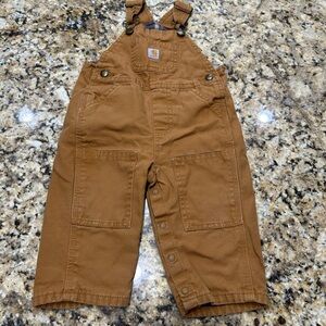 9M Infant Carhartt Camel Overalls EUC